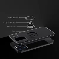 Case Ancus AutoFocus Shockproof with Ring Holder for Apple iPhone 14 Pro Black