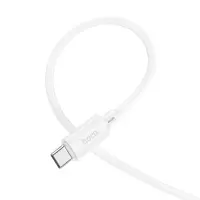 Data Cable Hoco X88 USB to USB-C 3.0A for Fast Charging and Data Transfer White 1m