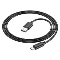 Data Cable Hoco X88 USB to USB-C 3.0A for Fast Charging and Data Transfer Black 1m