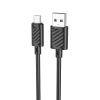 Data Cable Hoco X88 USB to Micro USB 2.4A  Black 1m