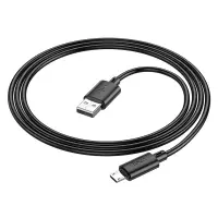 Data Cable Hoco X88 USB to Micro USB 2.4A  Black 1m