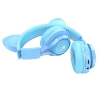 Wireless Stereo Headphones Hoco W39 Cat Ear Hi-Fi BT V5.3 3.5mm 10h music time Blue