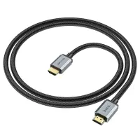 Data Cable HDMI Hoco US03 HDMI 2.1 to 8K 60Hz Ultra HD 48Gbps Black 1m Braided