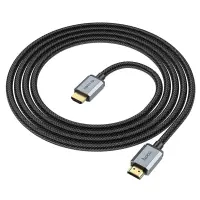 Data Cable HDMI Hoco US03 HDMI 2.1 to 8K 60Hz Ultra HD 48Gbps Black 2m Braided