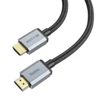 Data Cable HDMI Hoco US03 HDMI 2.0 to 4K 60Hz HD 18Gbps Black 1m Braided