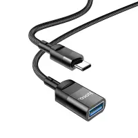 Extension Cable Hoco U107 USB-C Male to USB 3.0 Female 5V/2A 5Gbps OTG 1.2m Black