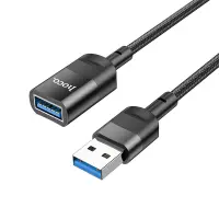 Extension Cable Hoco U107 USB Male to USB 3.0 Female 3A 5Gbps OTG 1.2m Black