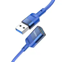 Extension Cable Hoco U107 USB Male to USB 3.0 Female 3A 5Gbps OTG 1.2m Blue