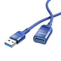 Extension Cable Hoco U107 USB Male to USB 3.0 Female 3A 5Gbps OTG 1.2m Blue