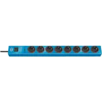 Lightning Protection Overvoltage Brennenstuhl Eco-Line 19.500A, 8-Position Suko IP20 2 m Blue