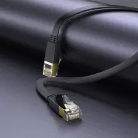 Patch Cable Hoco US07 General Pure Copper Cat 6 UTP Flat Cable 1Gbps 1m Black