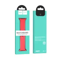 Watchband Hoco WA01 Flexible 38/40/41mm for Apple Watch series 1/2/3/4/5/6/7/8/SE Red Silicone Band