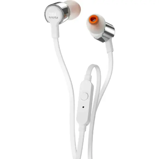 Hands Free JBL Tune 210 In-ear 3.5mm Pure Bass Sound 8.7mm Dynamic Driver with Mic JBLT210GRY Grey