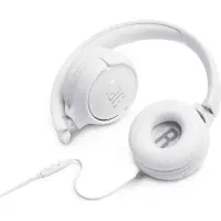 Stereo Headphone On-ear JBL Tune 500 3.5mm Pure Bass Sound witch mic JBLT500WHT White