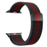 Watchband Hoco WA03 Simple Beauty 38/40/41mm for Apple Watch series 1/2/3/4/5/6/7/8/SE Stainless Steel Black and Red