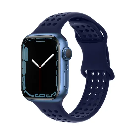 Watchband Hoco WA08 Flexible Honeycomb 38/40/41mm for Apple Watch 1/2/3/4/5/6/7/8/SE Evening Blue Silicon Band