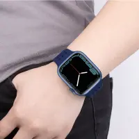 Watchband Hoco WA08 Flexible Honeycomb 38/40/41mm for Apple Watch 1/2/3/4/5/6/7/8/SE Evening Blue Silicon Band