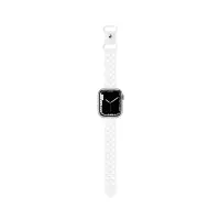 Watchband Hoco WA09 Flexible Rhombus Hollow 38/40/41mm for Apple Watch 1/2/3/4/5/6/7/8/SE White Silicon Band