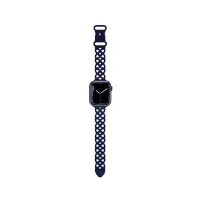 Watchband Hoco WA09 Flexible Rhombus Hollow 38/40/41mm for Apple Watch 1/2/3/4/5/6/7/8/SE Dark Blue Silicon Band