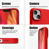 Case Goospery Silicone for Apple iPhone 14 Plus Red