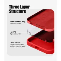 Case Goospery Silicone for Apple iPhone 14 Plus Red