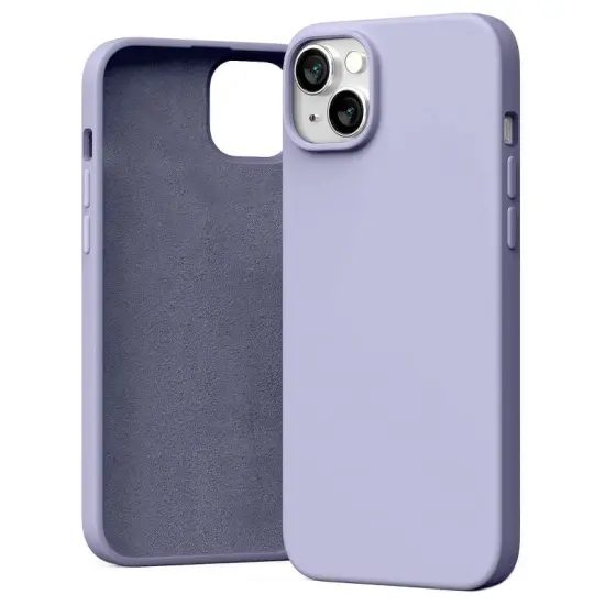 Case Goospery Silicone for Apple iPhone 14 Plus Lavender Grey