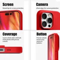 Case Goospery Silicone for Apple iPhone 14 Pro Red