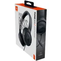 Stereo Headphone On-ear JBL Tune 500 3.5mm Pure Bass Sound with Mic JBLT500BLK Black