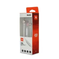 Hands Free JBL Tune 290 In-ear 3.5 mm Pure Bass Sound 8.7mm with Mic and Flat Cable JBLT290SIL Silver