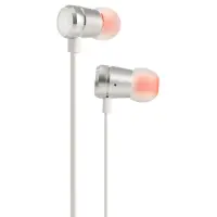 Hands Free JBL Tune 290 In-ear 3.5 mm Pure Bass Sound 8.7mm with Mic and Flat Cable JBLT290SIL Silver