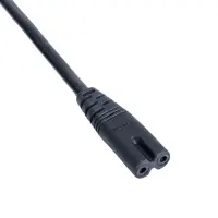 Power Cable Akyga AK-AG-03A British CCA BS 1363 (Type G) / IEC C7 UK 250V/10A Black 1.5m