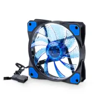 Case Fan Akyga AW-12C-BL 120mm  Molex 3-pin 15 LED Blue