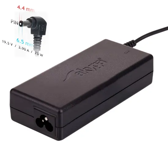 Notebook power supply Akyga AK-ND-19 19.5V /3.9A 75W 6.5 x 4.4mm + pin SONY 1.2m