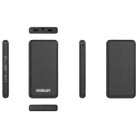 Power Bank Energizer Eveready Slim 10000mAh 2A with 2xUSB 2.0 and LED Battery Display Black