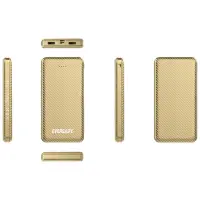 Power Bank Energizer Eveready Slim 10000mAh 2A with 2xUSB 2.0  and LED Battery Display Gold