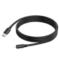 Data Cable Hoco X84 Solid USB to Micro USB 2.4A Black 1m Extra Durability