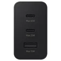 Travel Charger Samsung T6530NBE Trio 2 x USB-C + USB PD3.0 65W 3A Black