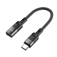 Hoco U107 USB-C Male to Lightning Female 2A OTG 10cm Black Braided