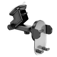 Hoco H3 Shiny Car Mount Stand with Extendable Arm Gray 4.5"-7"