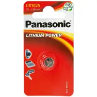 Buttoncell Lithium Power Panasonic CR1025 Pcs. 1