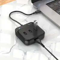 Hub USB-C Hoco HB31 Easy 4-in-1 with 1 χ USB3.0 and 3 x USB2.0 Black 20cm