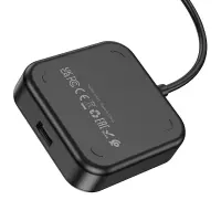 Hub USB-C Hoco HB31 Easy 4-in-1 with 4 x USB2.0 Black 20cm