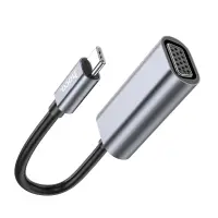 Hoco UA21 Origin USB-C to VGA Full HD 1080P Grey