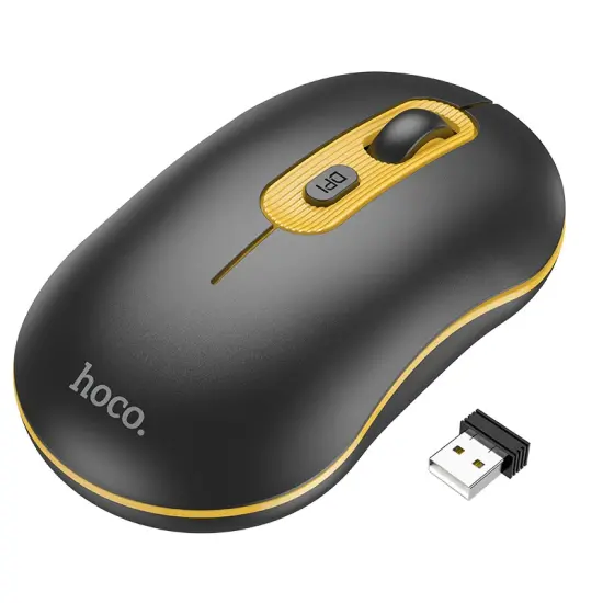 Wireless Mouse Hoco GM21 Platinum 1600dpi 2.4GHz Black