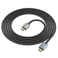 Data Cable HDMI Hoco US03 HDMI 2.1 to 8K 60Hz Ultra HD 48Gbps Black 3m Braided