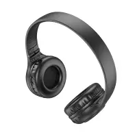 Wireless Stereo Headphone Hoco W41 Charm V5.3 200mAh with Micro SD, AUX port and Control Buttons Black