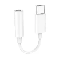 Hoco LS35 USB-C Adapter in 3.5mm Female White Compatible with all the devices