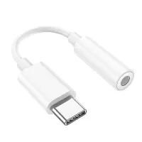 Hoco LS35 USB-C Adapter in 3.5mm Female White Compatible with all the devices