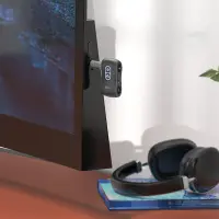 Bluetooth FM Transmitter Hoco E73 Pro Journey 2-in-1 BT v5.0 AUX 3.5mm and USB-C Built-In Microphone Black