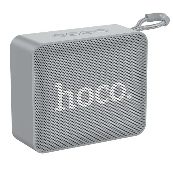 Wireless Speaker Hoco BS51 Gold Brick Sports BT 5.2 1200mAh 5W with FM and Micro SD Grey